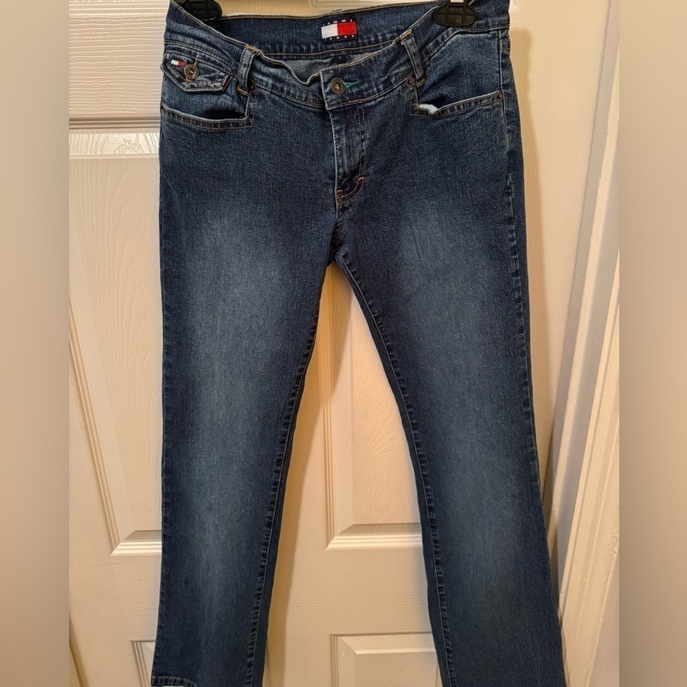 Vintage Tommy Jeans Low Rise Medium Wash Size 7 - Picture 5 of 8
